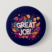 Geweldige baan ronde button 7,6 cm (Voorkant)