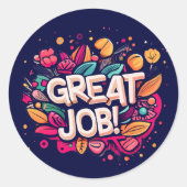 Geweldige baan ronde sticker (Voorkant)