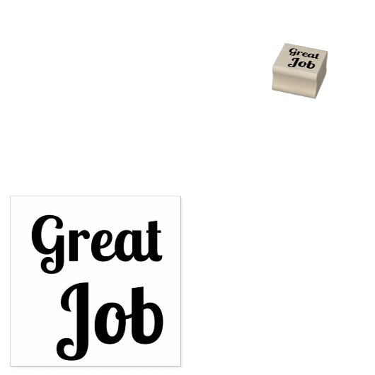 Geweldige baan rubberstempel (Gestempeld)