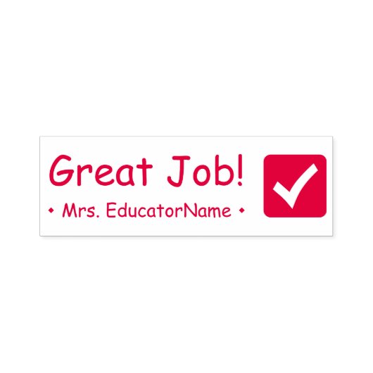 Geweldige baan! Rubberstempel Zelfinktende Stempel (Design)