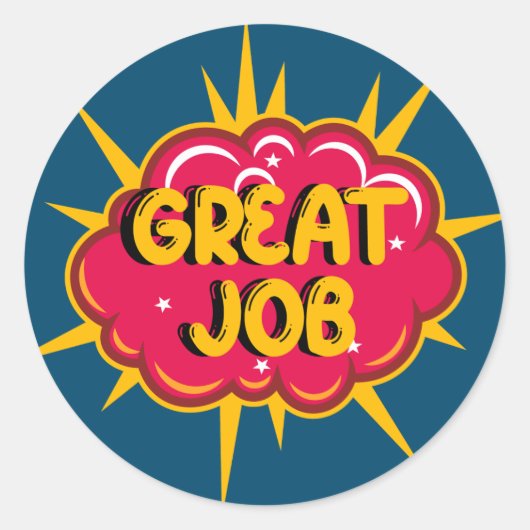 geweldige baan sticker (Voorkant)