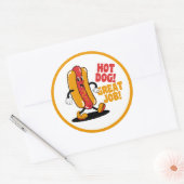 Geweldige baan student leraar ronde sticker (Envelop)