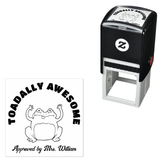 Geweldige baan TOAD Grading Aanmoediging Leraar Zelfinktende Stempel (In situ)