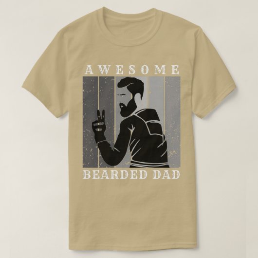 Geweldige baard pap 16 t-shirt (Design voorkant)