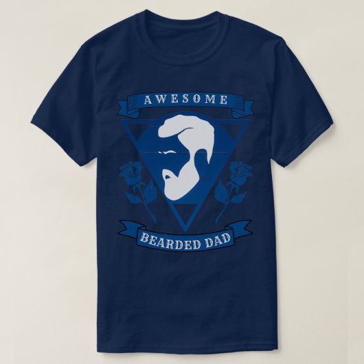 Geweldige baard pap 17 t-shirt (Design voorkant)