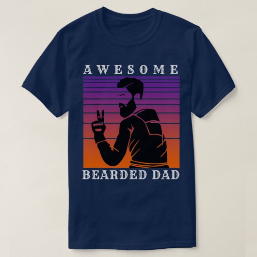 Geweldige baard pap 32 t-shirt (Design voorkant)
