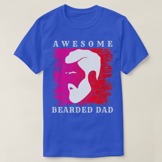 Geweldige baard pap 50 t-shirt (Design voorkant)