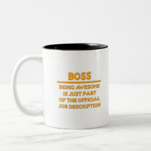 Geweldige baas.. Officiële functiebeschrijving Tweekleurige Koffiemok