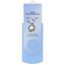 Geweldige Baby Foto/Info Keeper in Blauw