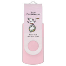 Geweldige Baby Foto/Info Keeper in Roze