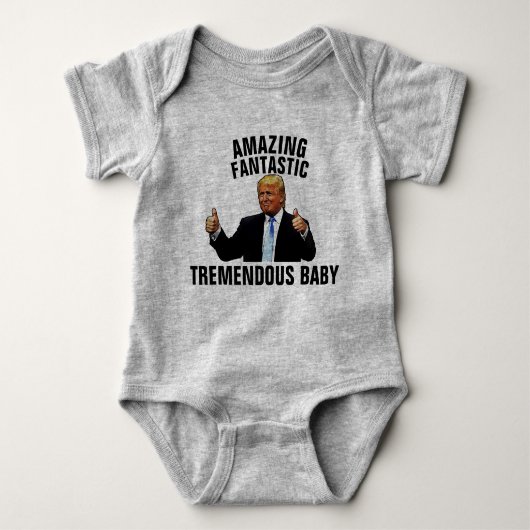 GEWELDIGE BABY TRUMP T-SHIRTS JERSEY ONE STUK (Voorkant)
