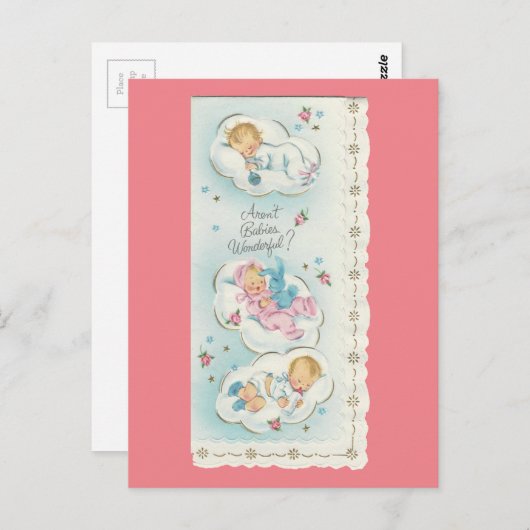  "geweldige baby's" briefkaart (Voorkant / Achterkant)