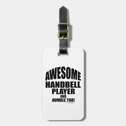 Geweldige Bagagelabel handbelspeler (Voorkant verticaal)