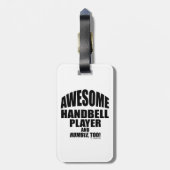 Geweldige Bagagelabel handbelspeler (Achterkant verticaal)