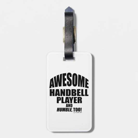 Geweldige Bagagelabel handbelspeler (Achterkant verticaal)