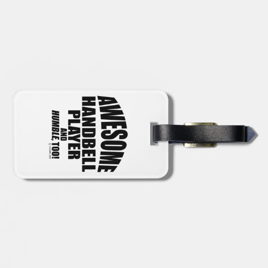 Geweldige Bagagelabel handbelspeler (Achterkant horizontaal)