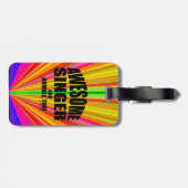 Geweldige Bagagelabel Singer (Achterkant horizontaal)