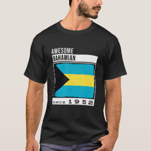 Geweldige Bahama sinds 1952 Bahama's 70ste geboort T-shirt