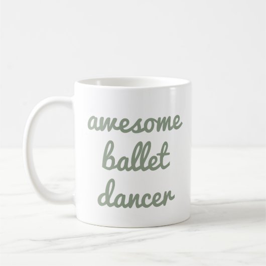 geweldige balletdanser Quote Dancer Gift Ballerina Koffiemok (Links)