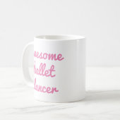 geweldige balletdanser Quote Dancer Gift Ballerina Koffiemok (Voorkant links)