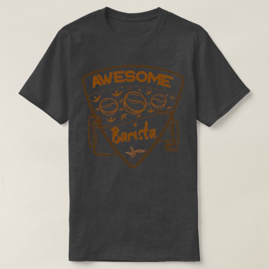 Geweldige Barista Coffe 2 T-shirt (Design voorkant)