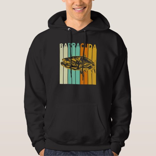 Geweldige Barracuda Cuda Vist het wild zout Fi Hoodie (Voorkant)