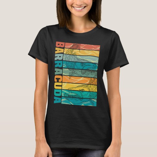 Geweldige Barracuda Cuda Vist het wild zout Fi T-shirt (Voorkant)