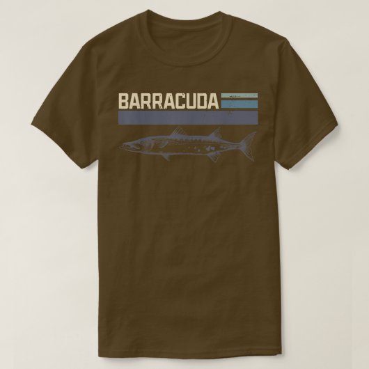 Geweldige Barracuda Cuda Vist het wild zout Fi T-shirt (Design voorkant)