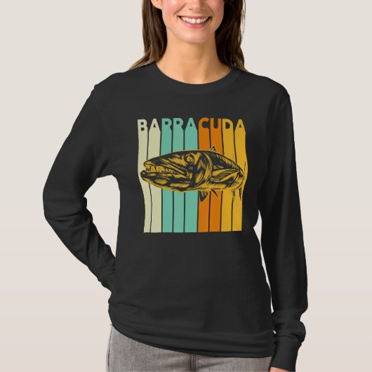 Geweldige Barracuda Cuda Vist het wild zout Fi T-shirt (Voorkant)