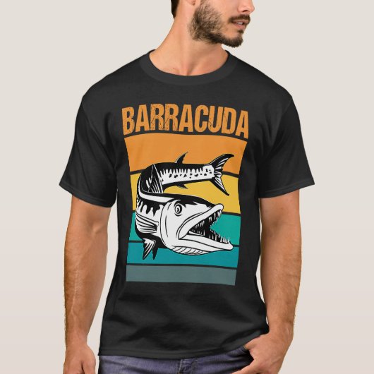 Geweldige Barracuda Cuda Vist het wild zout Fi T-shirt (Voorkant)