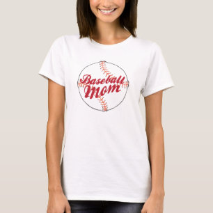Geweldige Baseball Mam Baseball Ball T-Shirt