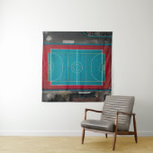 Geweldige Basketbal Kunst Wandkleed (In Situ (horizontaal))