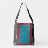 Geweldige Basketball Artwork Crossbody Tas (Achterkant)