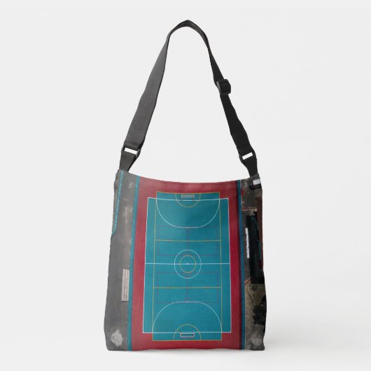 Geweldige Basketball Artwork Crossbody Tas (Voorkant)