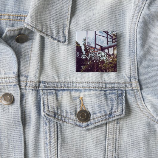 Geweldige Basketball Artwork Vierkante Button 5,1 Cm (In situ)