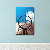 Geweldige Basketball Canvas Afdruk (Insitu (Houten vloer))