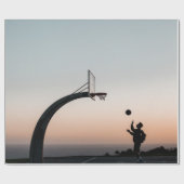 Geweldige Basketball Hoop Cadeaupapier (Vlak)