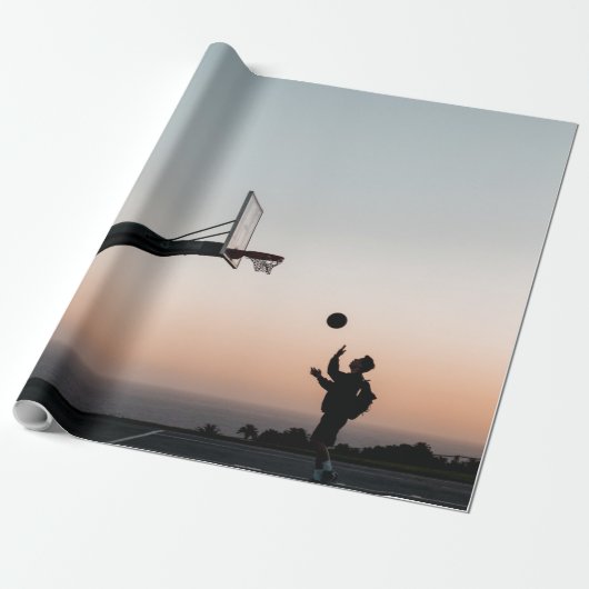 Geweldige Basketball Hoop Cadeaupapier (Uitgerold)