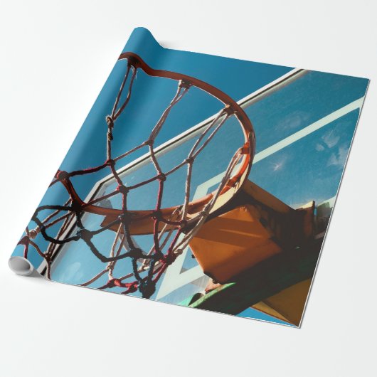 Geweldige Basketball Hoop Cadeaupapier (Uitgerold)