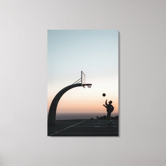 Geweldige Basketball Hoop Canvas Afdruk (Voorkant)