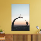 Geweldige Basketball Hoop Canvas Afdruk (Insitu (Woonkamer))