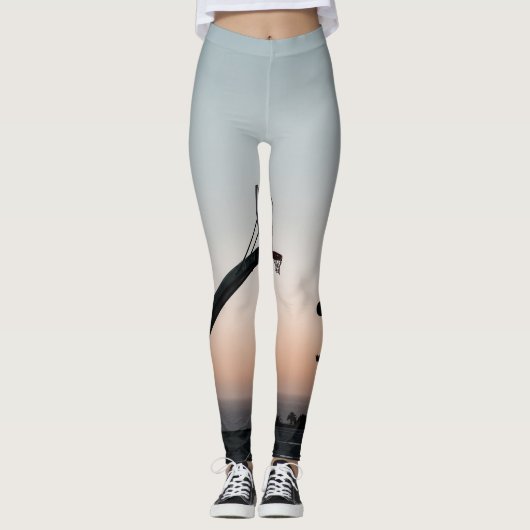 Geweldige Basketball Hoop Leggings (Voorkant)
