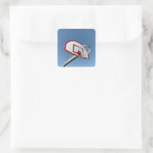 Geweldige Basketball Vierkante Sticker (Tas)