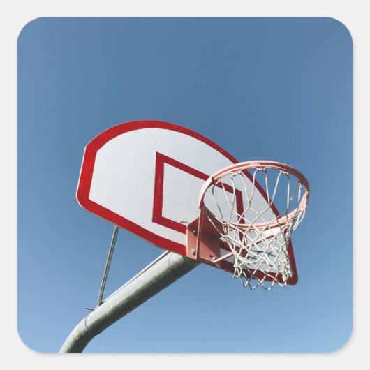 Geweldige Basketball Vierkante Sticker (Voorkant)