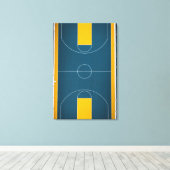 Geweldige Basketbalontwerp Canvas Afdruk (Insitu (Houten vloer))