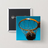 Geweldige Basketbalontwerp Vierkante Button 5,1 Cm (Voorkant /achterkant)