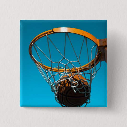 Geweldige Basketbalontwerp Vierkante Button 5,1 Cm (Voorkant)