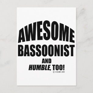 Geweldige bassonist briefkaart