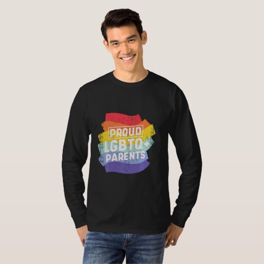Geweldige BE Lgbetq Proud Parents Rainbow Pride C T-shirt (Voorkant volledig)