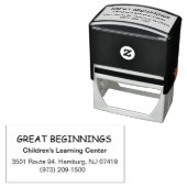 Geweldige Beginnen Aangepaste Naam Retouradres Zelfinktende Stempel (In situ)